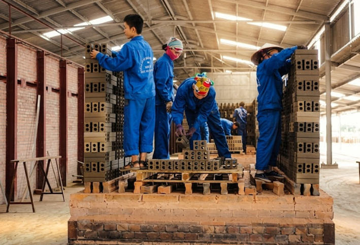 XE TRỞ GẠCH TUYNEL TẬN CHÂN CÔNG TRÌNH THANH HOÁ